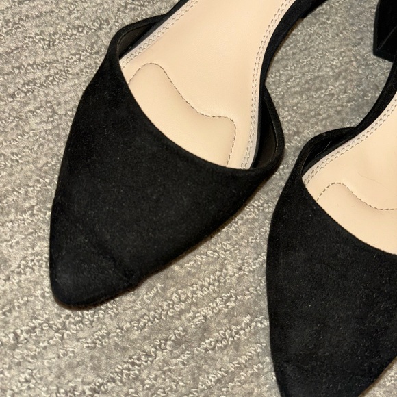 Kelly & Katie Black Block Heeled Shoes - Picture 3 of 4